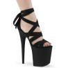 Pleaser FLAMINGO-876 Black Exotic Pole Dance High Heels