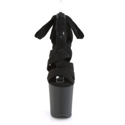 Pleaser FLAMINGO-876 Black Exotic Pole Dance High Heels