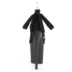 Pleaser FLAMINGO-876 Black Exotic Pole Dance High Heels