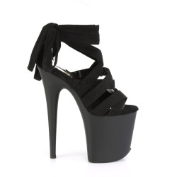 Pleaser FLAMINGO-876 Black Exotic Pole Dance High Heels