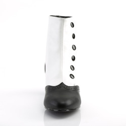 Bordello FLORA-1023 White Black Vegan Women Boots