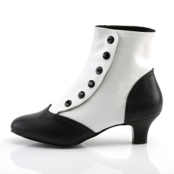 Bordello FLORA-1023 White Black Vegan Women Boots