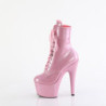 Pleaser ADORE-1020GP Rose Glitter Patent Ankle Boots