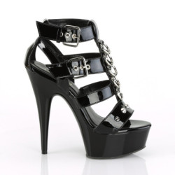 Pleaser DELIGHT-658 Patent Strappy High Heels Sandals