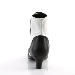 Bordello FLORA-1023 White Black Vegan Women Boots
