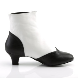 Bordello FLORA-1023 White Black Vegan Women Boots