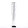 Funtasma GOGO-300WC White Patent Gogo Wide Calf Boots