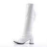 Funtasma GOGO-300WC White Patent Gogo Wide Calf Boots