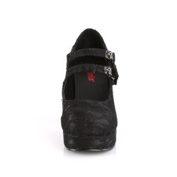 Demonia GOTHIKA-09 Black Lace Punk Lolita Platform Pumps