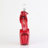Pleaser JUBILANT-15 Red Stiletto Heeled D'Orsay Sandals