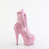 Pleaser ADORE-1020GP Rose Glitter Patent Ankle Boots