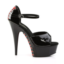 Pleaser DELIGHT-660FH D'Orsay Corset High Heels Sandals