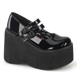 Demonia KERA-08 Black Patent Maryjane Platform Boots