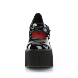 Demonia KERA-08 Black Patent Maryjane Platform Boots