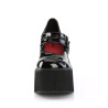 Demonia KERA-08 Black Patent Maryjane Platform Boots