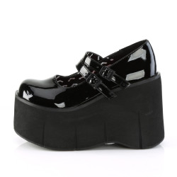 Demonia KERA-08 Black Patent Maryjane Platform Boots