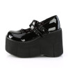 Demonia KERA-08 Black Patent Maryjane Platform Boots