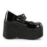 Demonia KERA-08 Black Patent Maryjane Platform Boots