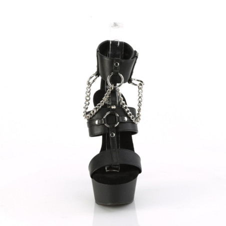 Demonia KERA-08 Black Vegan Maryjane Platform Boots