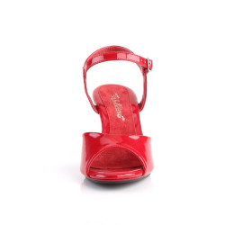 Fabulicious BELLE-309 Red Patent Low Heeled Sandals