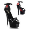 Demonia KERA-08 Black Vegan Maryjane Platform Boots