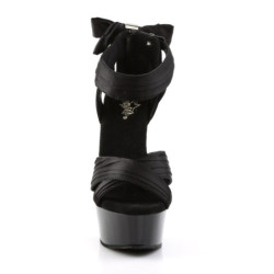 Pleaser DELIGHT-668 Black Bow High Heels Platform Women