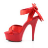 Pleaser DELIGHT-668 Red Bow High Heels Platform Women