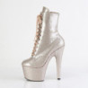 Pleaser ADORE-1020GP Champagne Glitter Patent Boots