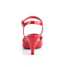 Fabulicious BELLE-309 Red Patent Low Heeled Sandals