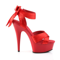 Pleaser DELIGHT-668 Red Bow High Heels Platform Women
