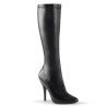 Pleaser SEDUCE-2000 Black Vegan Stiletto Heeled Boots