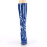 Pleaser SEDUCE-2000 Blue Patent Stiletto Heeled Boots
