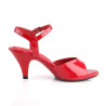 Fabulicious BELLE-309 Red Patent Low Heeled Sandals