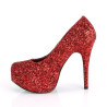 Pleaser Pink Label TEEZE-06GW Red Glitter Sale Women