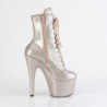 Pleaser ADORE-1020GP Champagne Glitter Patent Boots