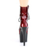 Pleaser ADORE-1020SP Red Snake Print Patent Black Sale
