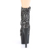 Pleaser ADORE-1020SPLAT Black Velvet Silver Hologram