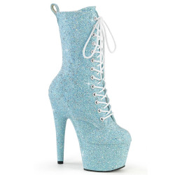 Pleaser ADORE-1040GR Baby Blue Glitter Strass Matching