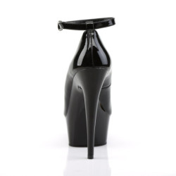 Pleaser DELIGHT-686 Black Patent Sale Women