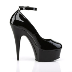 Pleaser DELIGHT-686 Black Patent Sale Women