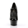 Pleaser DELIGHT-687 Black Platform Heeled Pumps Women