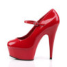Pleaser DELIGHT-687 Red Platform Heeled Pumps Women