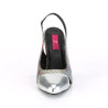 Pleaser Pink Label DREAM-405 Color Snake Print Silver