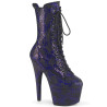 Pleaser ADORE-1040SPF Purple Metallic Snake Print Fabric