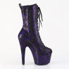 Pleaser ADORE-1040SPF Purple Metallic Snake Print Fabric