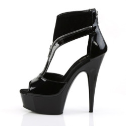 Pleaser DELIGHT-690 Black Patent Lamy Sale Women