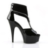 Pleaser DELIGHT-690 Black Patent Lamy Sale Women