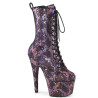 Pleaser ADORE-1040SPF Rose Metallic Hologram Snake