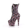 Pleaser ADORE-1040SPF Rose Metallic Hologram Snake