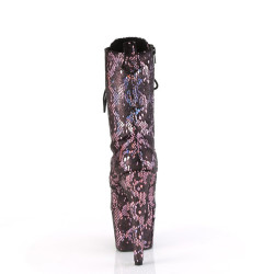 Pleaser ADORE-1040SPF Rose Metallic Hologram Snake